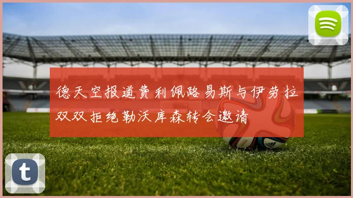 德天空报道费利佩路易斯与伊劳拉双双拒绝勒沃库森转会邀请